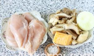 Мясные мешочки с грибами и сыром Мешочки из свинины с грибами в духовке