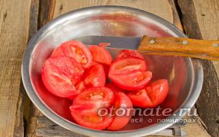 Пошаговые рецепты приготовления помидоров в томатном соусе на зиму Очищенные томаты в томатном соке на зиму